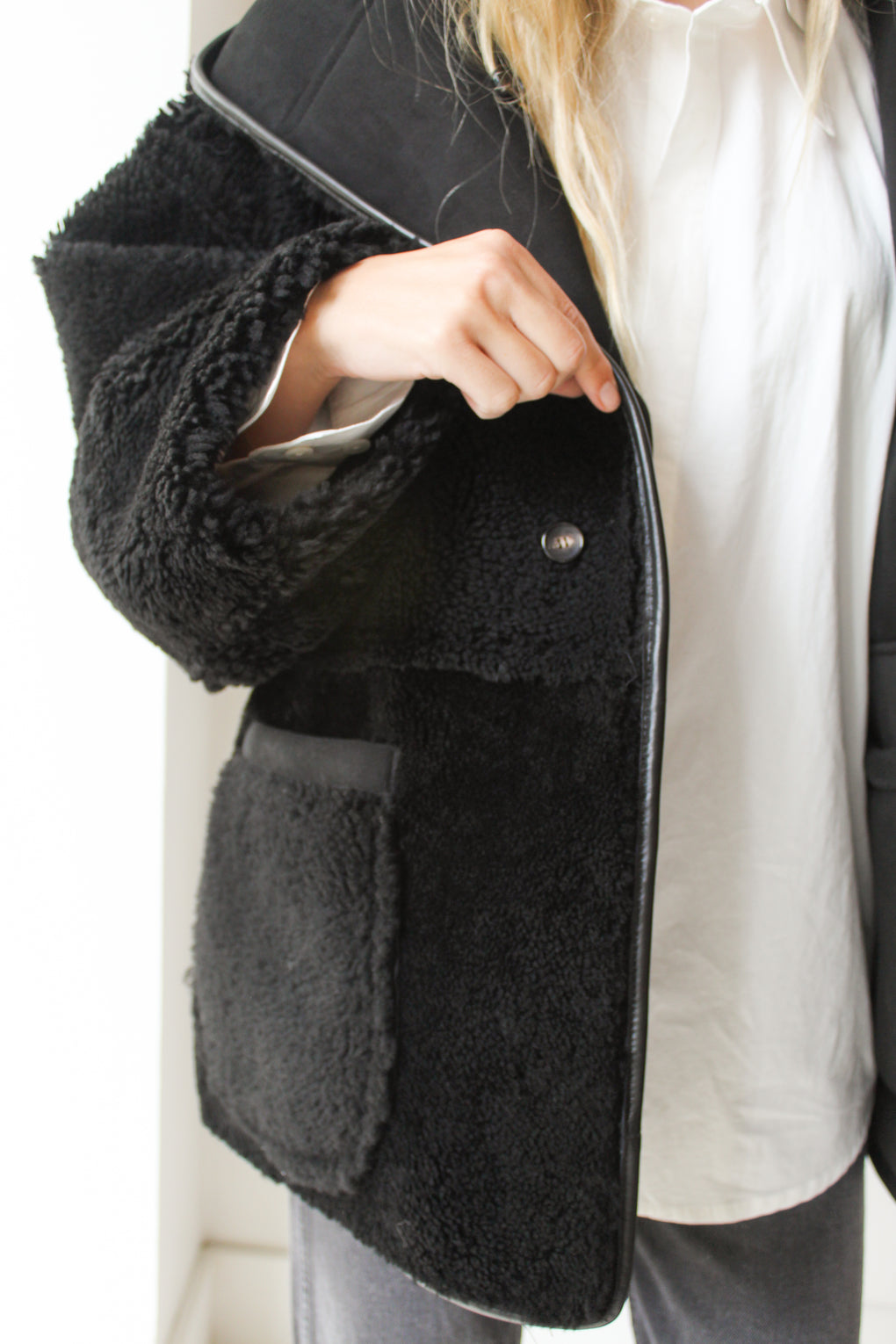 Curly Suede Reversible Holland Coat