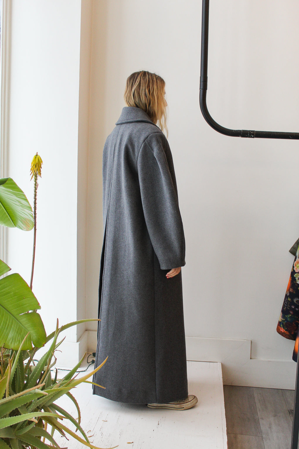 Wool Oversized Long Peacoat