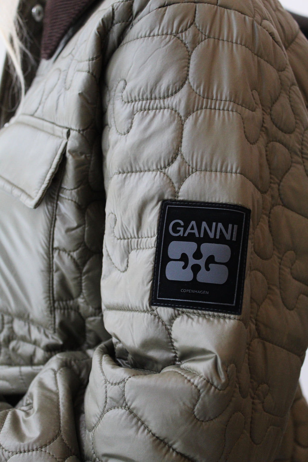 Shiny Quilt Midi Jacket