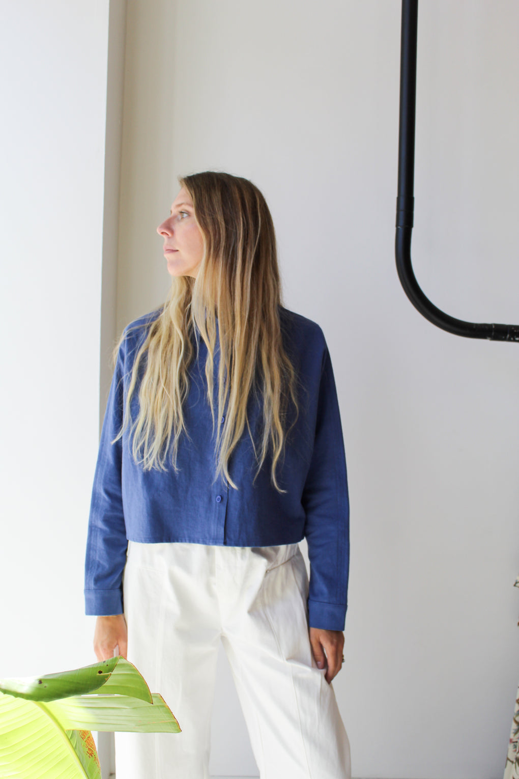 Signature 3/4 Cropped Shirt Jacket