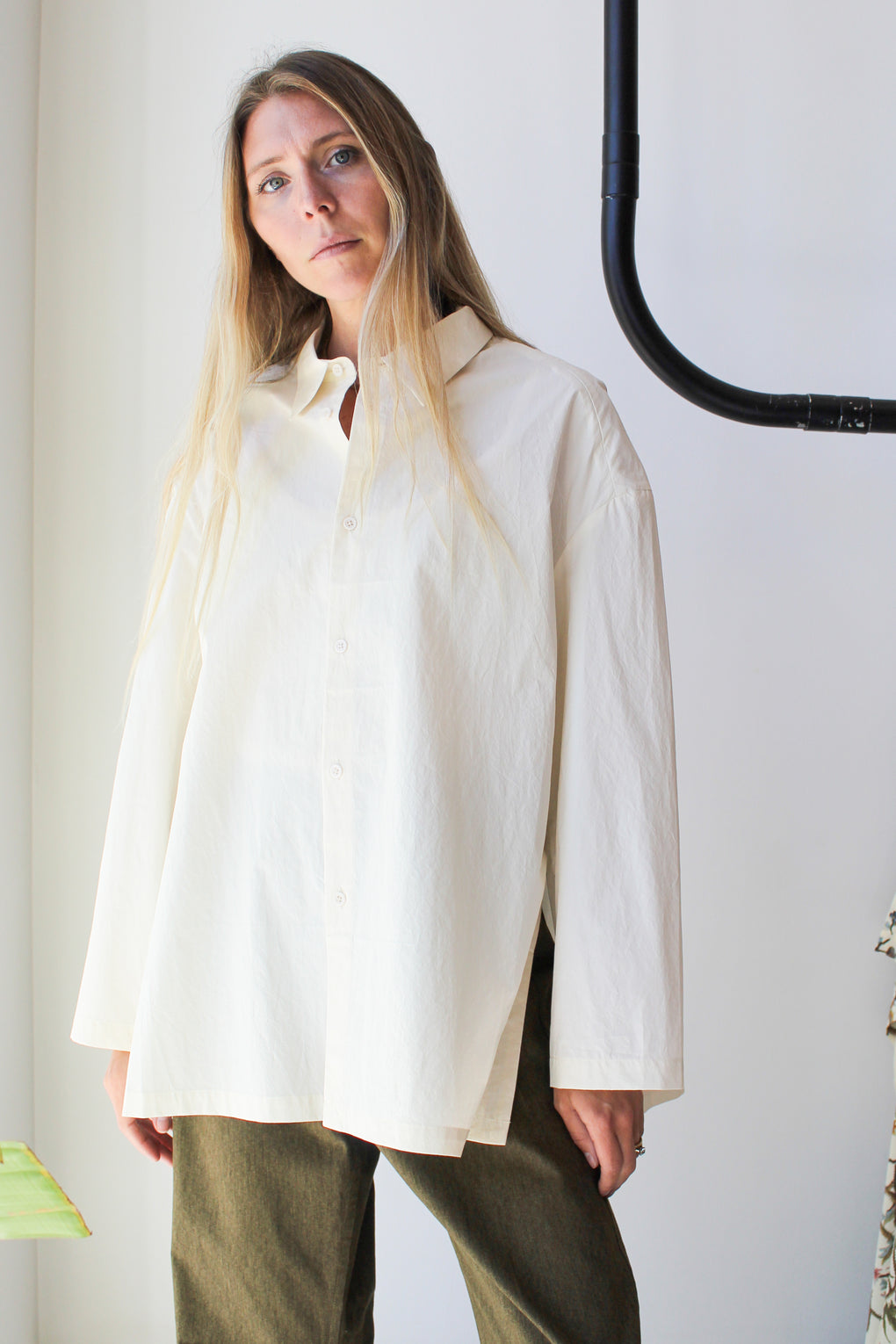 Papery 3/4 Button-Down