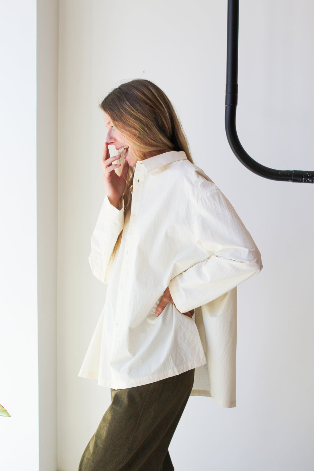 Papery 3/4 Button-Down