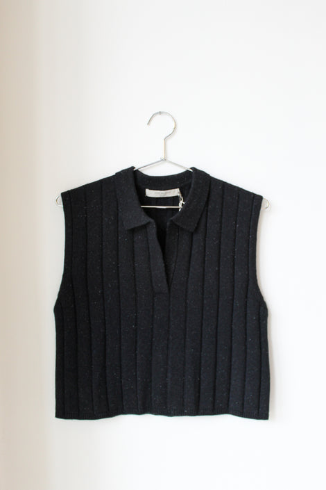 Collared Knit Vest
