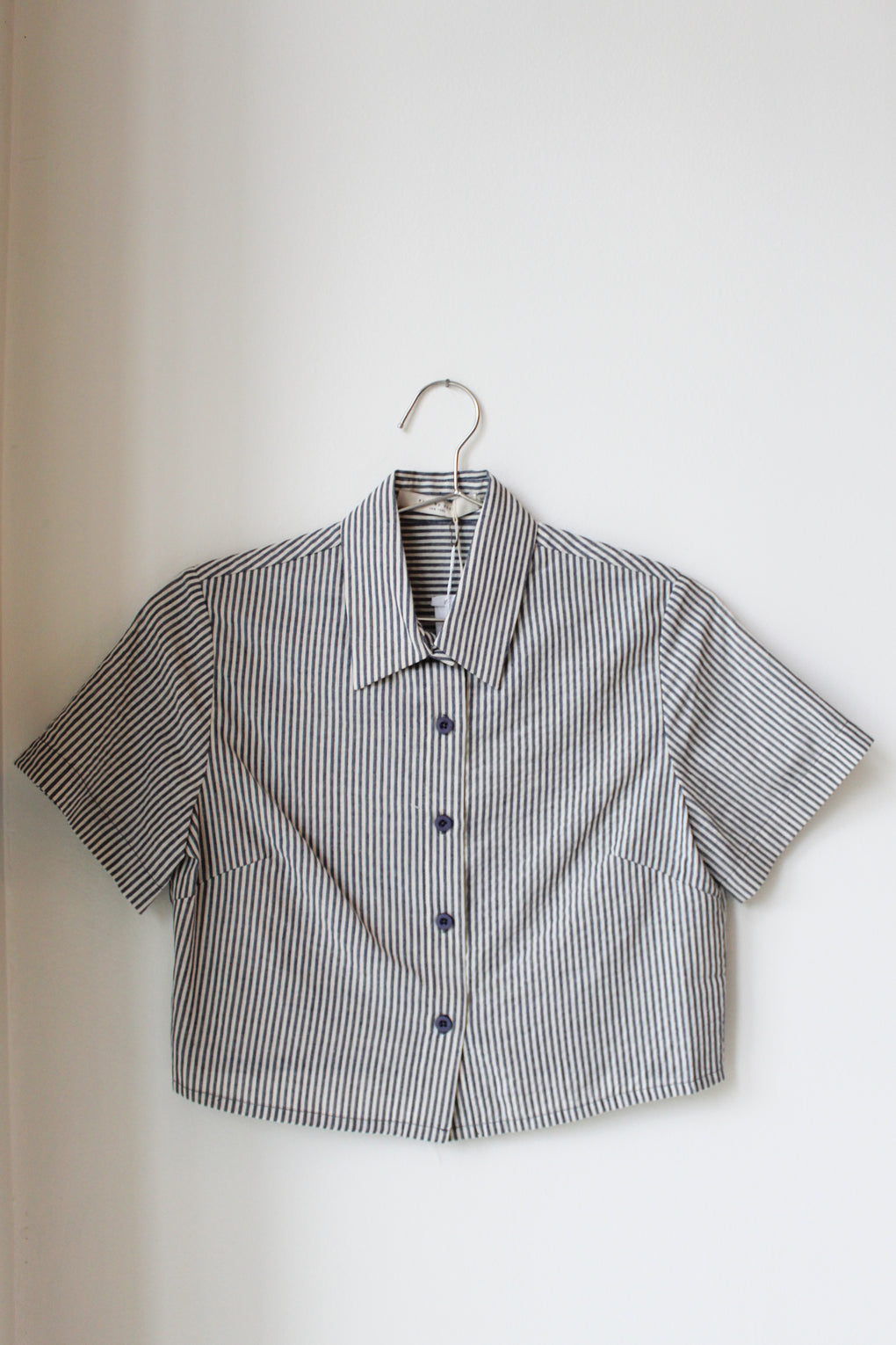 Striped Cropped Shirt