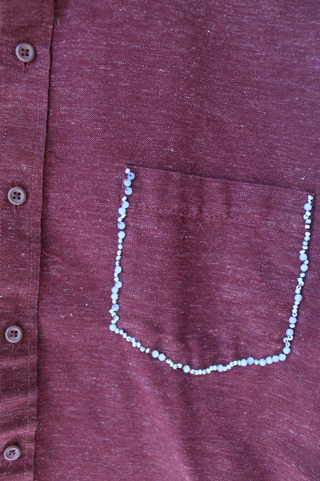 Beaded Button Down
