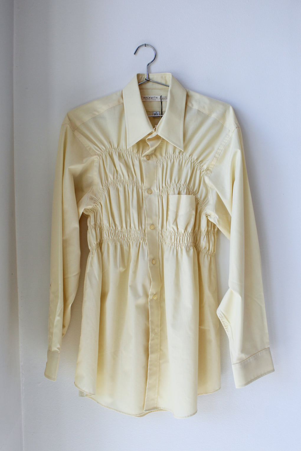 Ruched Button-Up