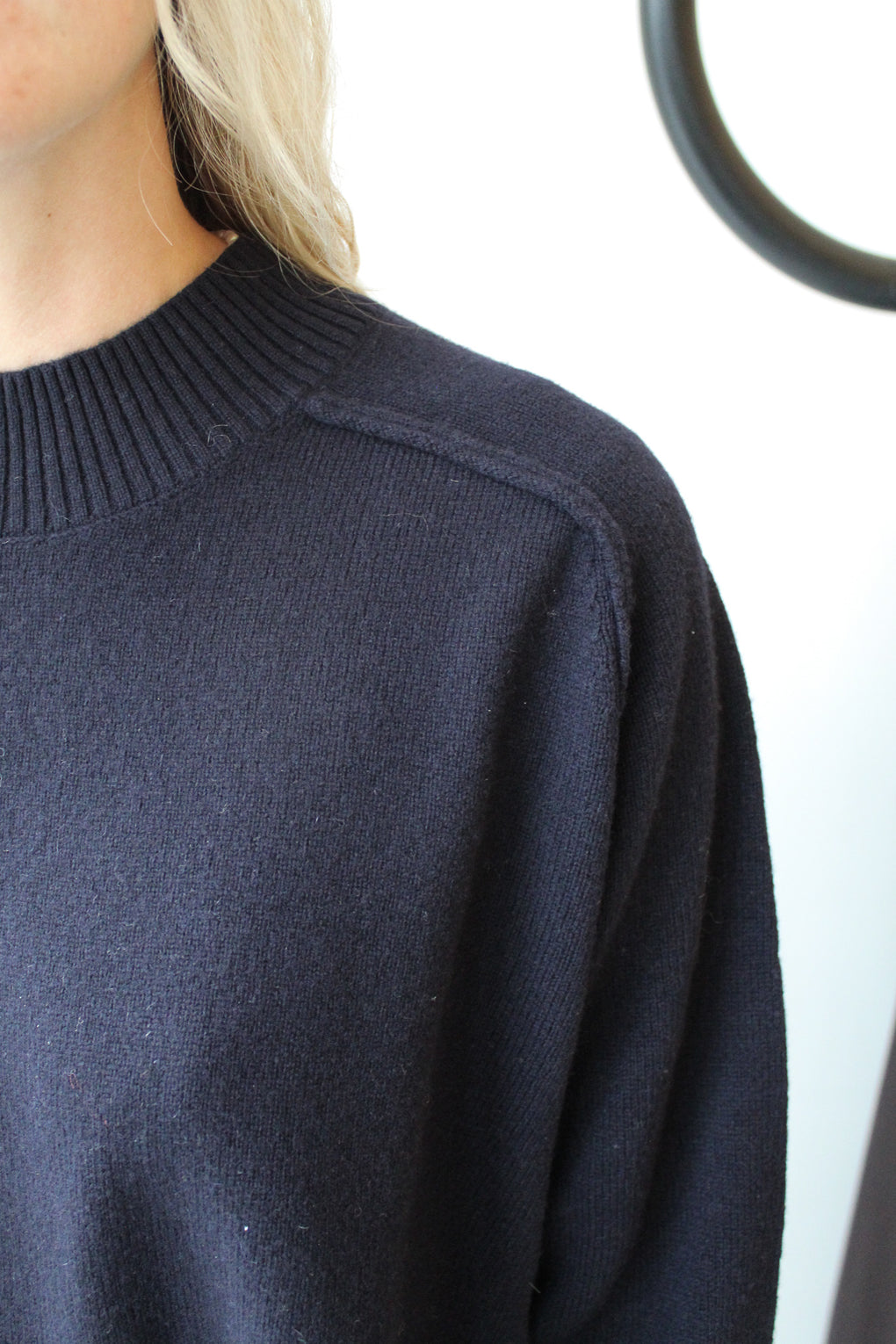 Relaxed Rolled Seam Sweater