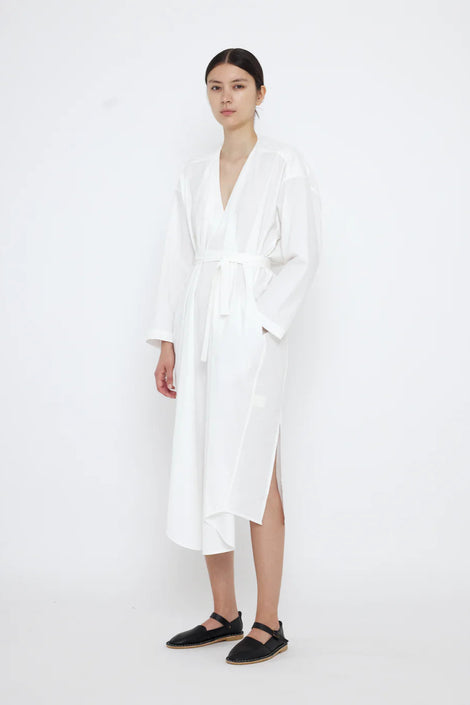 V-Neck Cocoon Midi Dress
