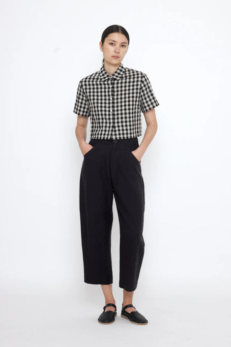 Gingham Cropped Shirt