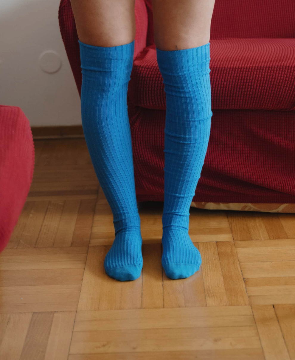 Rib Overknee Socks