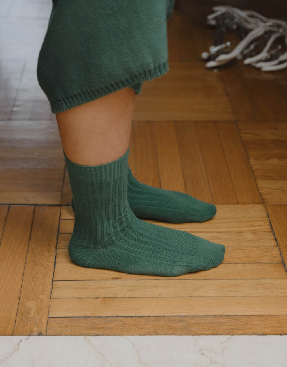 Rib Overankle Socks