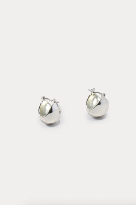 Rachel Comey Baby Keel Hoop Earrings silver-Idun-St. Paul