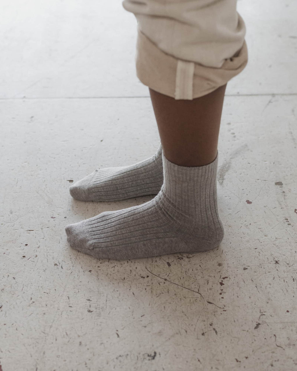 Rib Overankle Socks