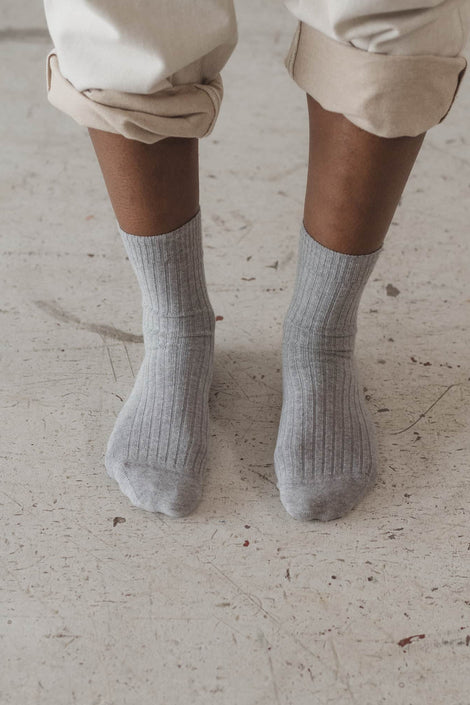 Rib Overankle Socks