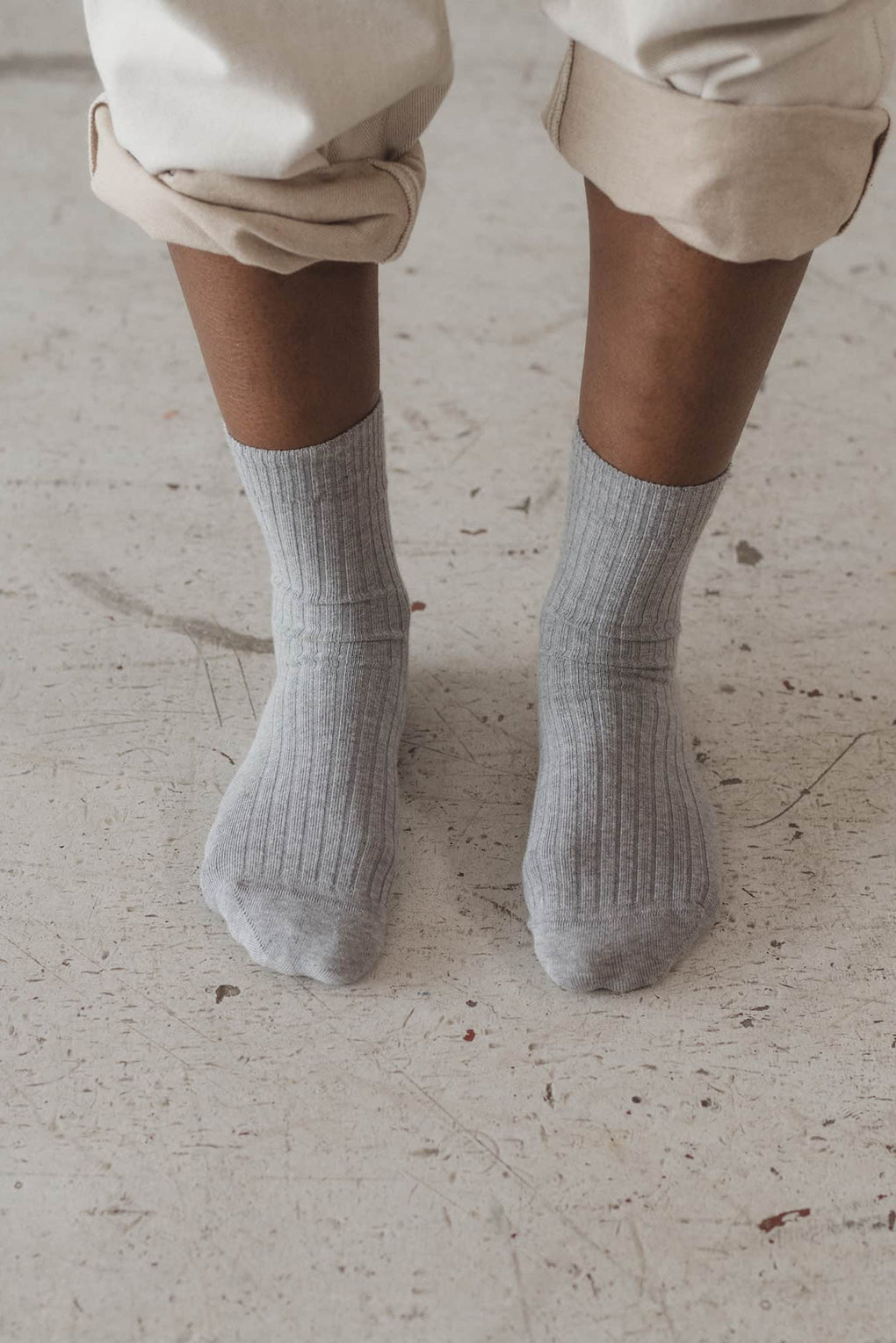 Rib Overankle Socks