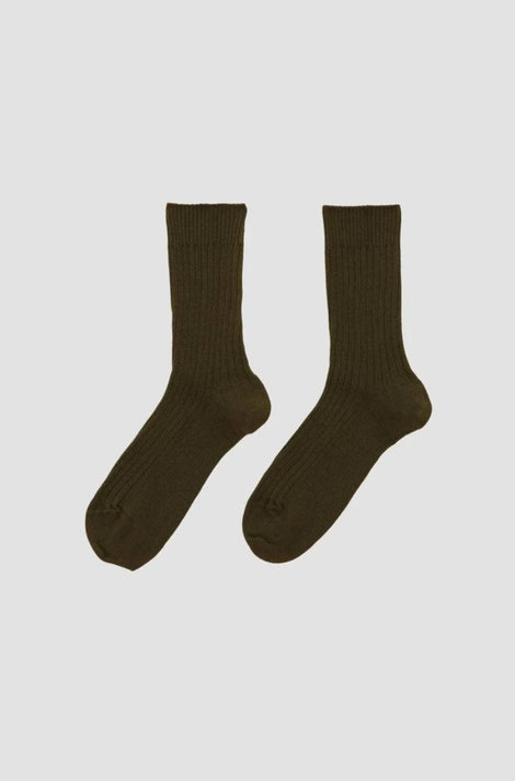 Rib Overankle Socks
