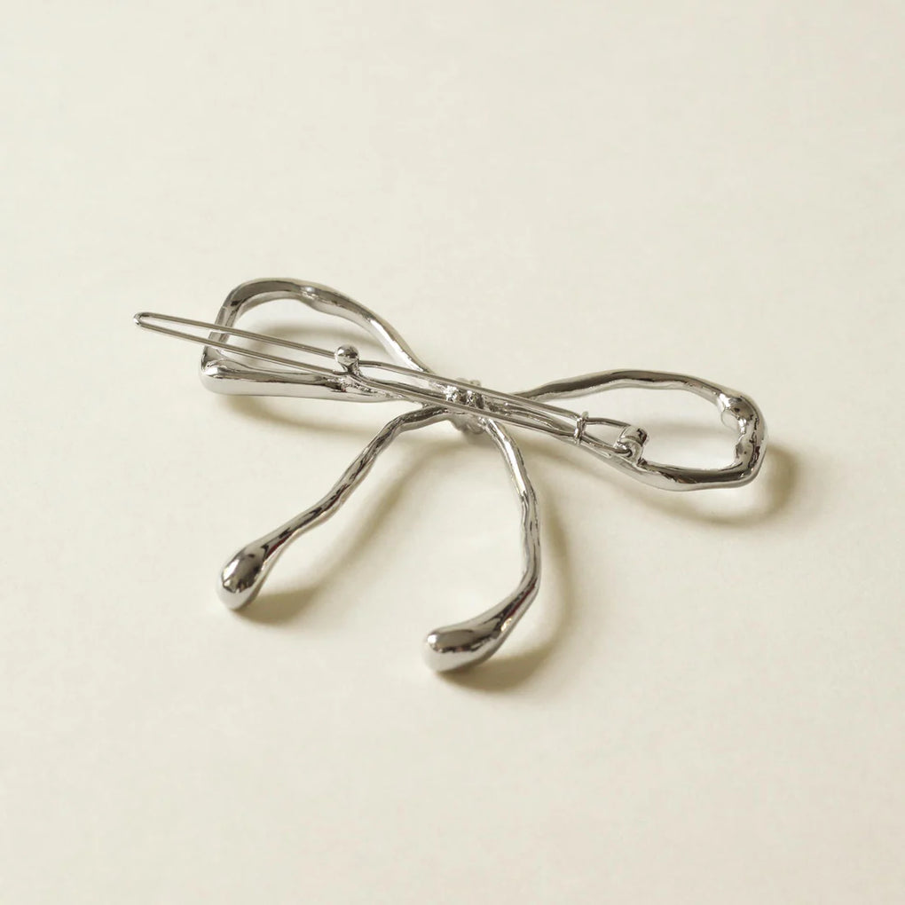 Metal Bow Barrette Hair Clip