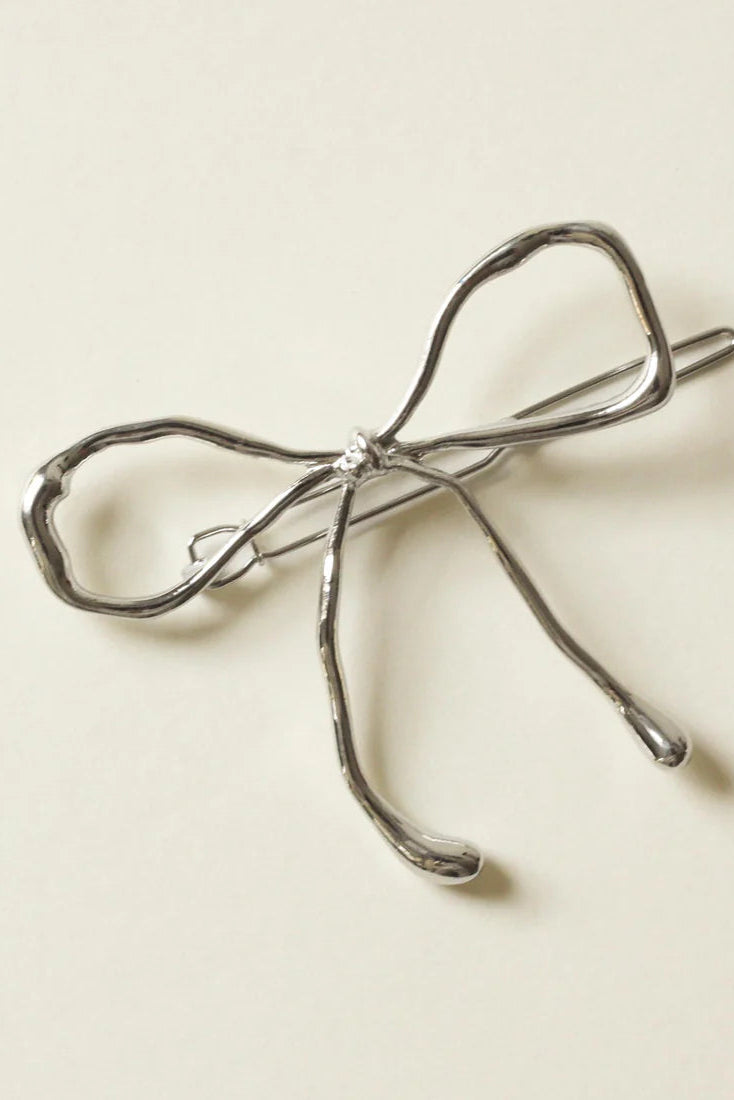 Metal Bow Barrette Hair Clip