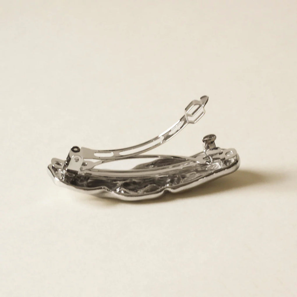 Textured Metal Barrette Hair Clip