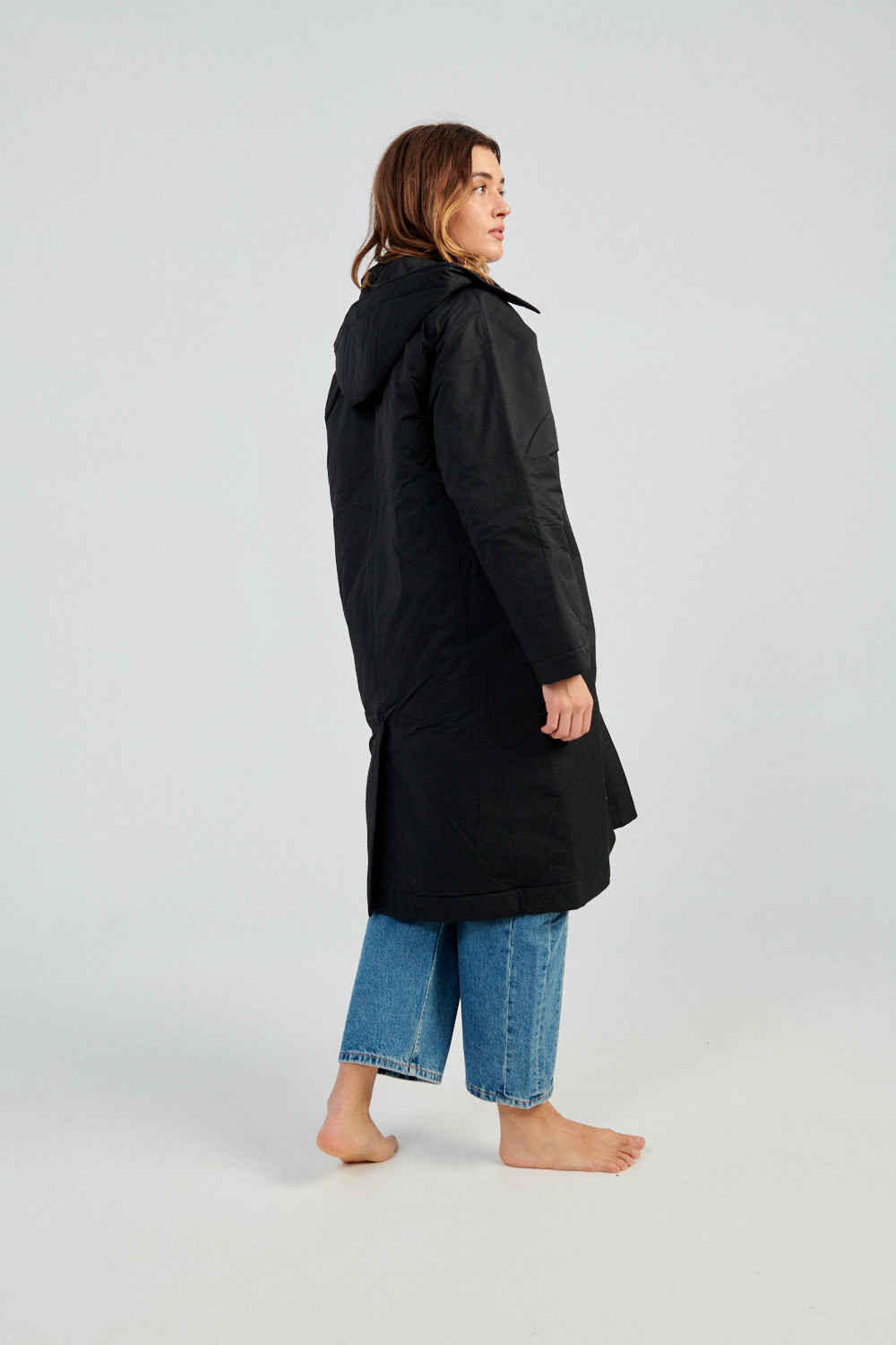 7115 by Szeki Hooded Duster black-Idun-St. Paul