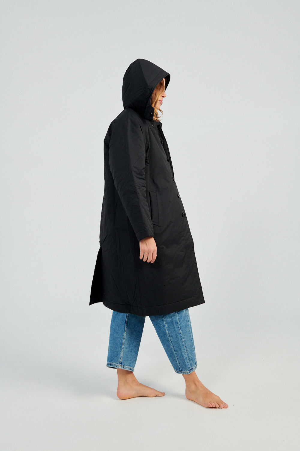 7115 by Szeki Hooded Duster black-Idun-St. Paul