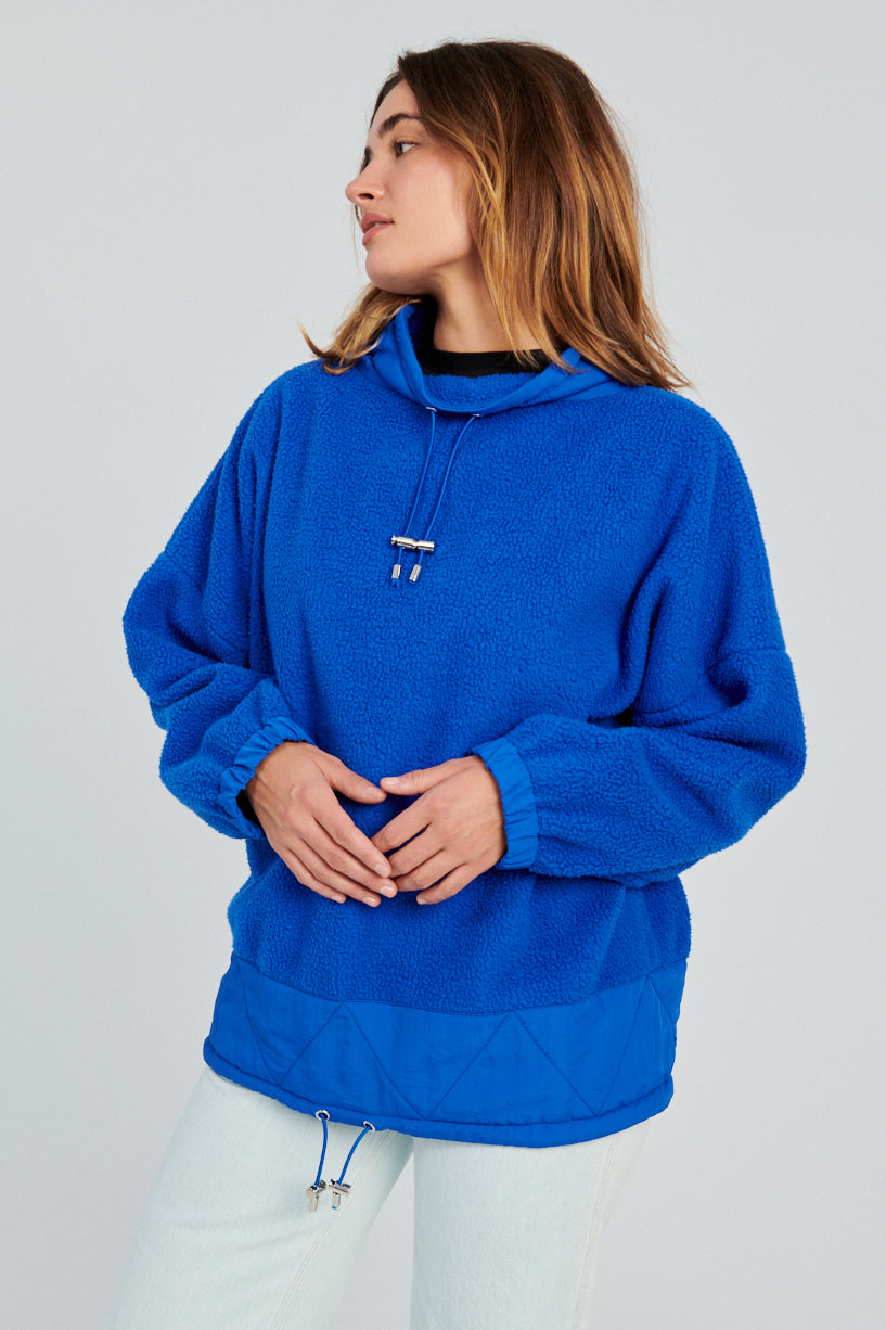 Nomia fleece pullover cobalt-nomia blue fleece sweatshirt-blue fleece pullover-Idun-St. Paul