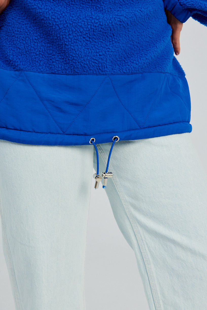 Nomia fleece pullover cobalt-nomia blue fleece sweatshirt-blue fleece pullover-Idun-St. Paul