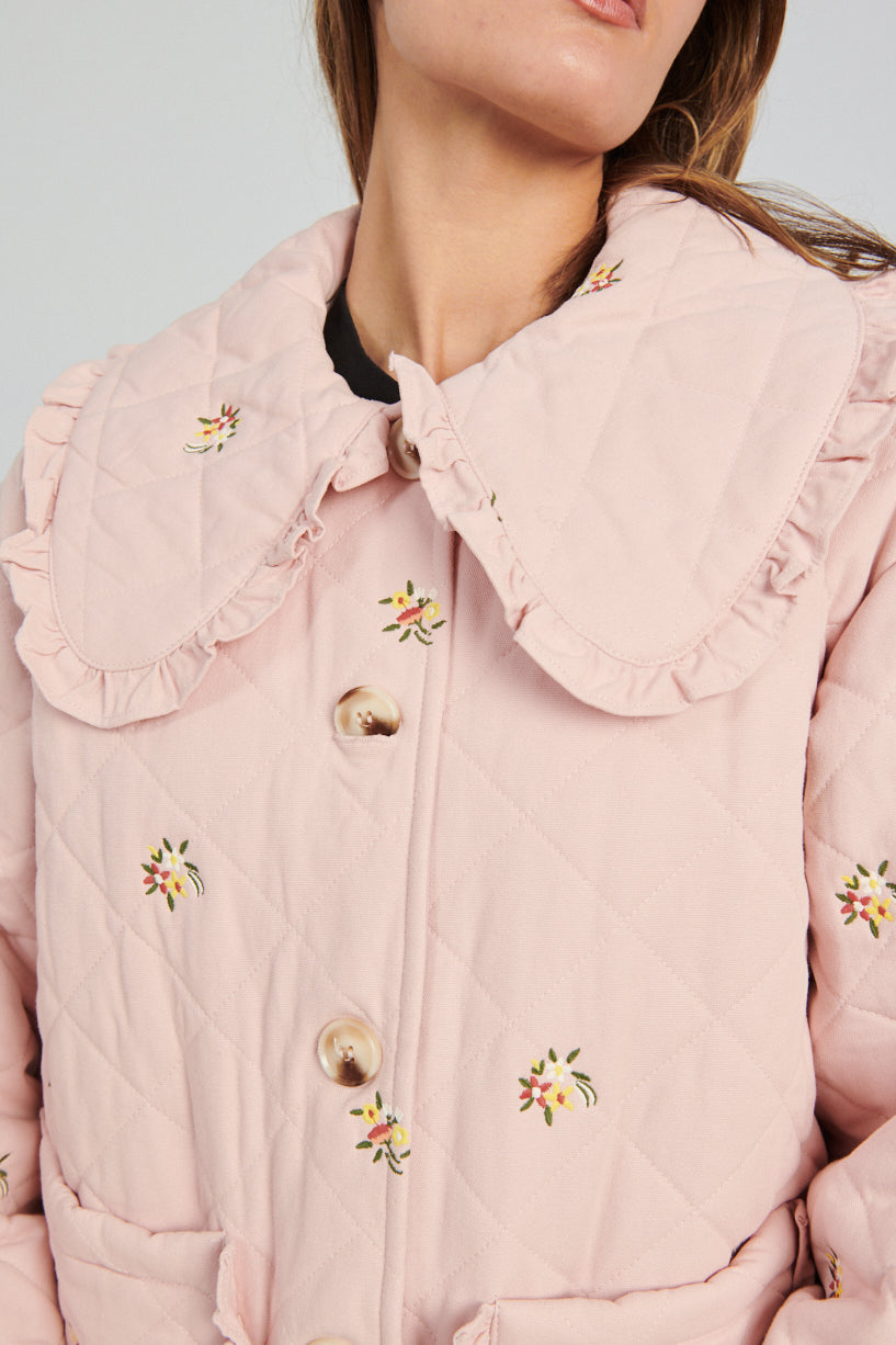 Meadows Birch Jacket pink floral-Meadows pink fall jacket-Floral fall jacket-Idun-St. Paul