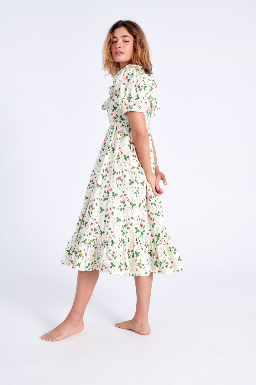 Batsheva x Laura Ashley May Dress strawberry field-Batsheva strawberry dress-Laura Ashley strawberry dress-strawberry May dress-Idun-St. Paul