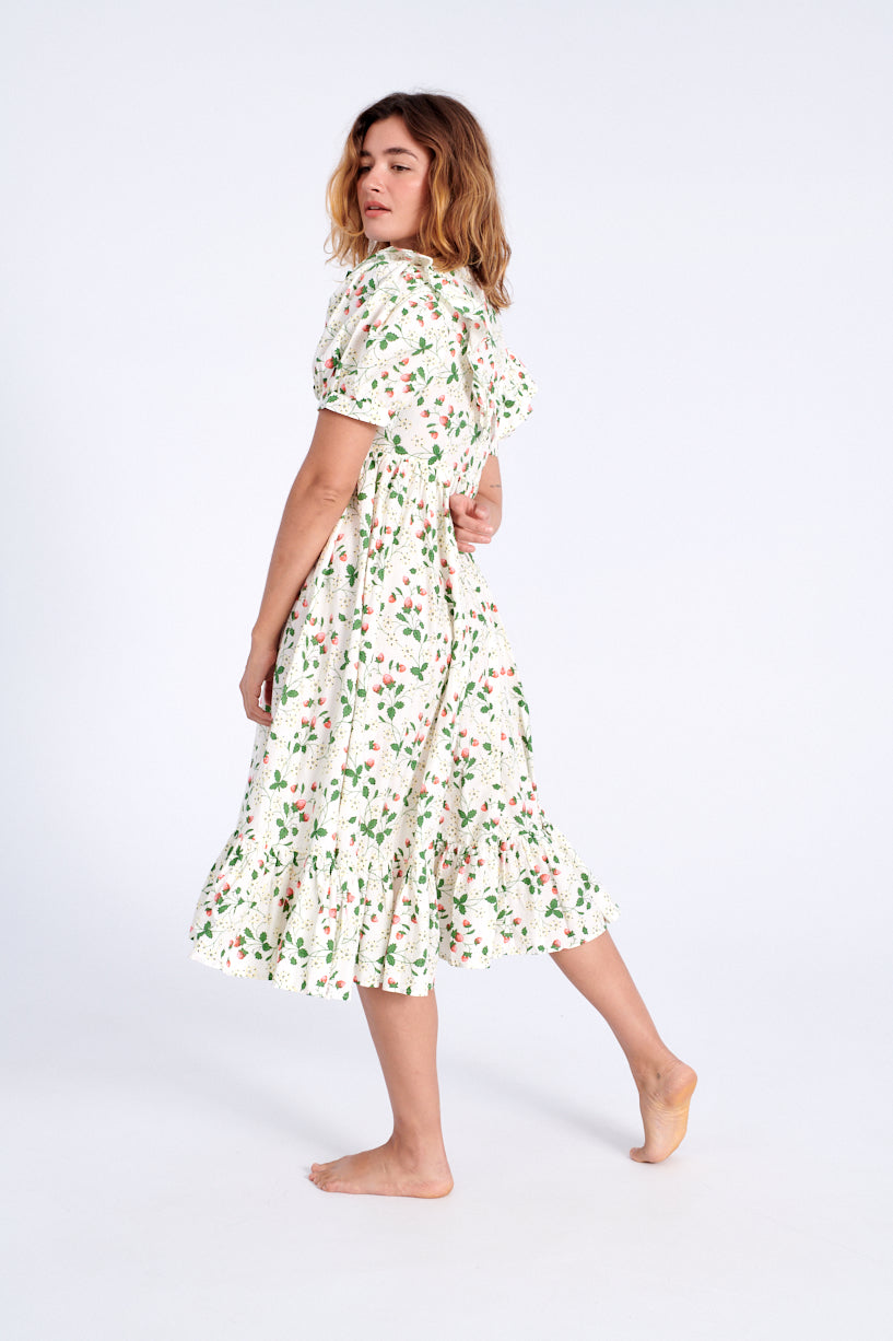 Batsheva x Laura Ashley May Dress strawberry field-Batsheva strawberry dress-Laura Ashley strawberry dress-strawberry May dress-Idun-St. Paul