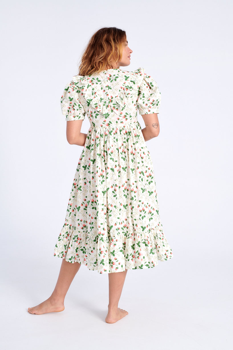 Batsheva x Laura Ashley May Dress strawberry field-Batsheva strawberry dress-Laura Ashley strawberry dress-strawberry May dress-Idun-St. Paul