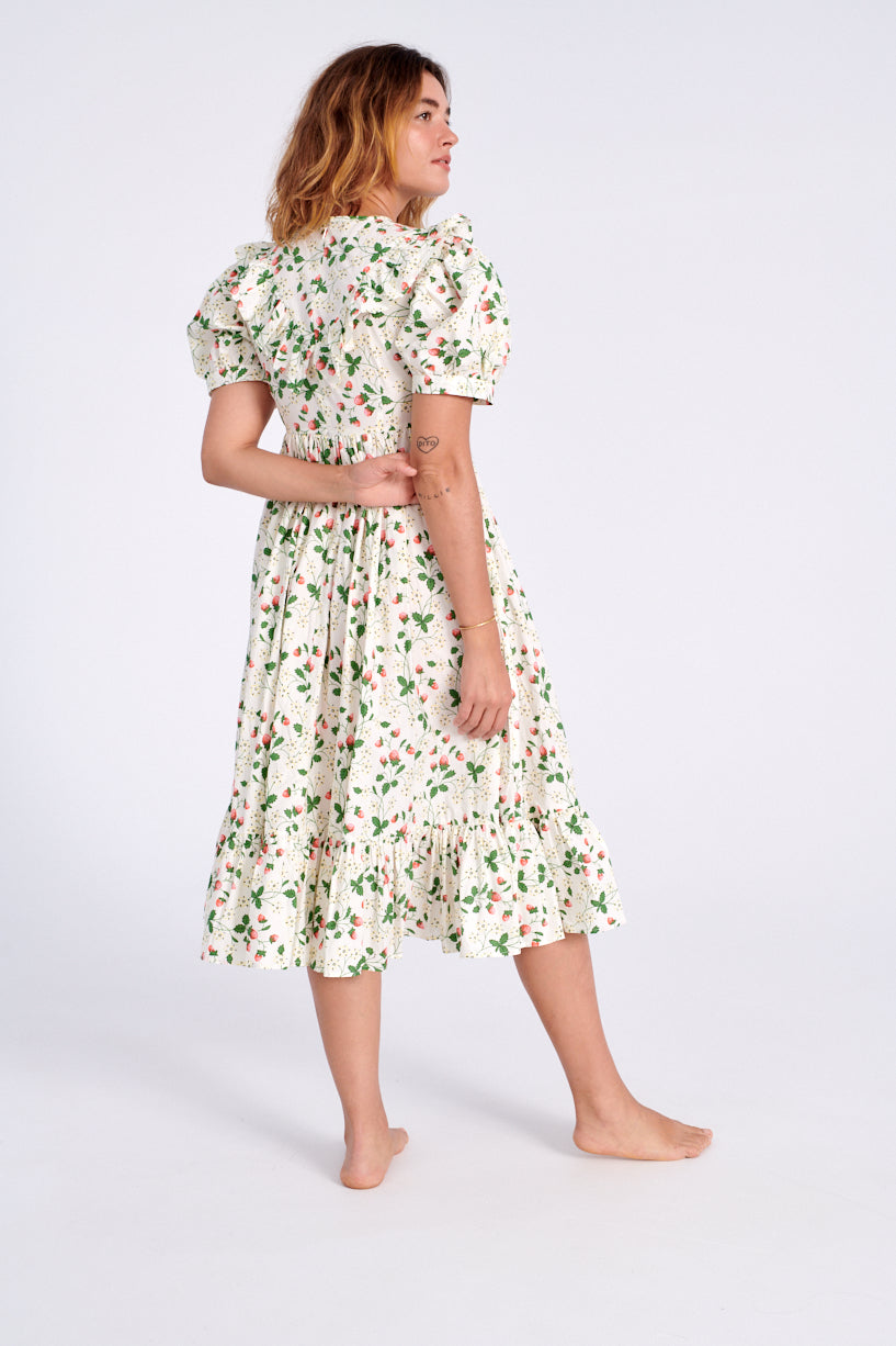 Batsheva x Laura Ashley May Dress strawberry field-Batsheva strawberry dress-Laura Ashley strawberry dress-strawberry May dress-Idun-St. Paul