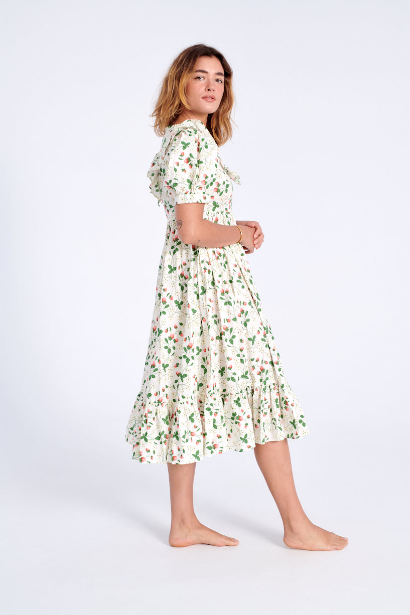 Batsheva x Laura Ashley May Dress strawberry field-Batsheva strawberry dress-Laura Ashley strawberry dress-strawberry May dress-Idun-St. Paul