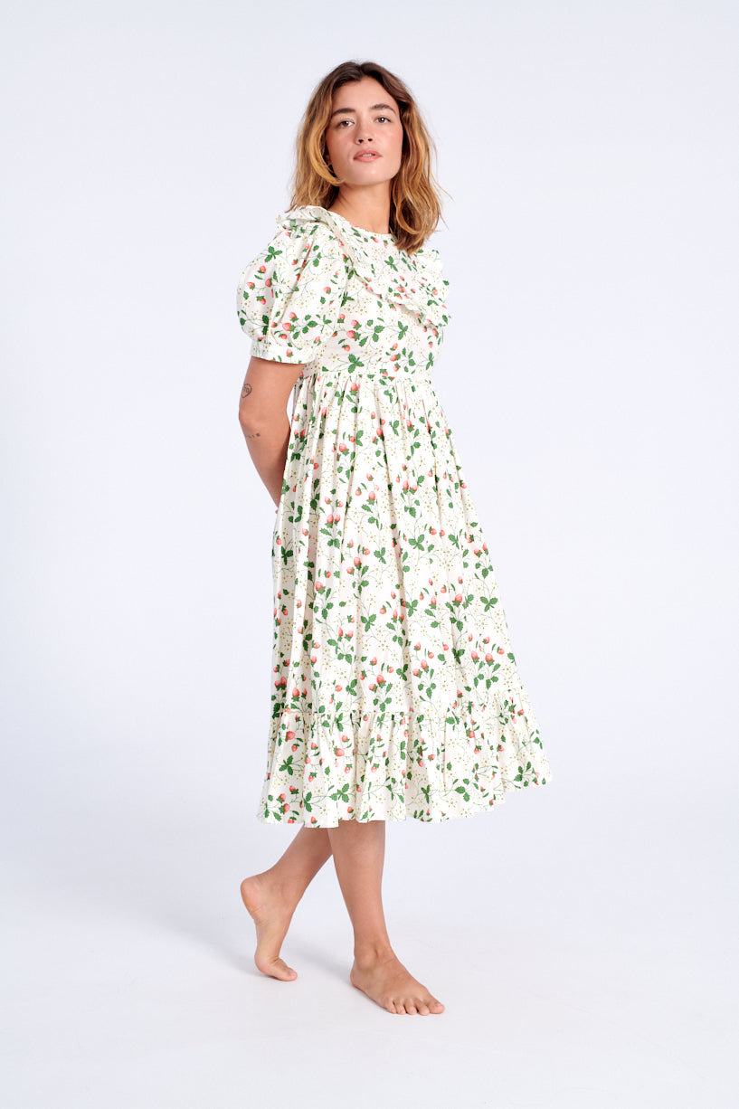 Batsheva x Laura Ashley May Dress strawberry field-Batsheva strawberry dress-Laura Ashley strawberry dress-strawberry May dress-Idun-St. Paul