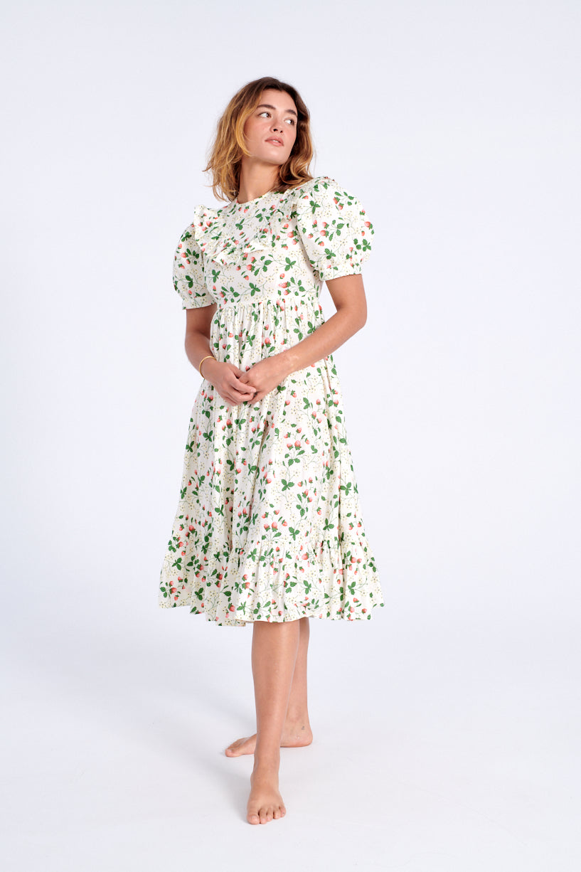 Batsheva x Laura Ashley May Dress strawberry field-Batsheva strawberry dress-Laura Ashley strawberry dress-strawberry May dress-Idun-St. Paul