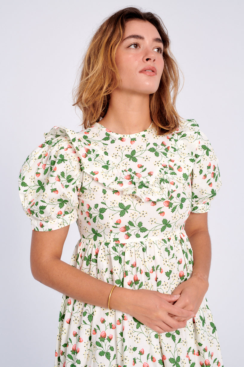 Batsheva x Laura Ashley May Dress strawberry field-Batsheva strawberry dress-Laura Ashley strawberry dress-strawberry May dress-Idun-St. Paul