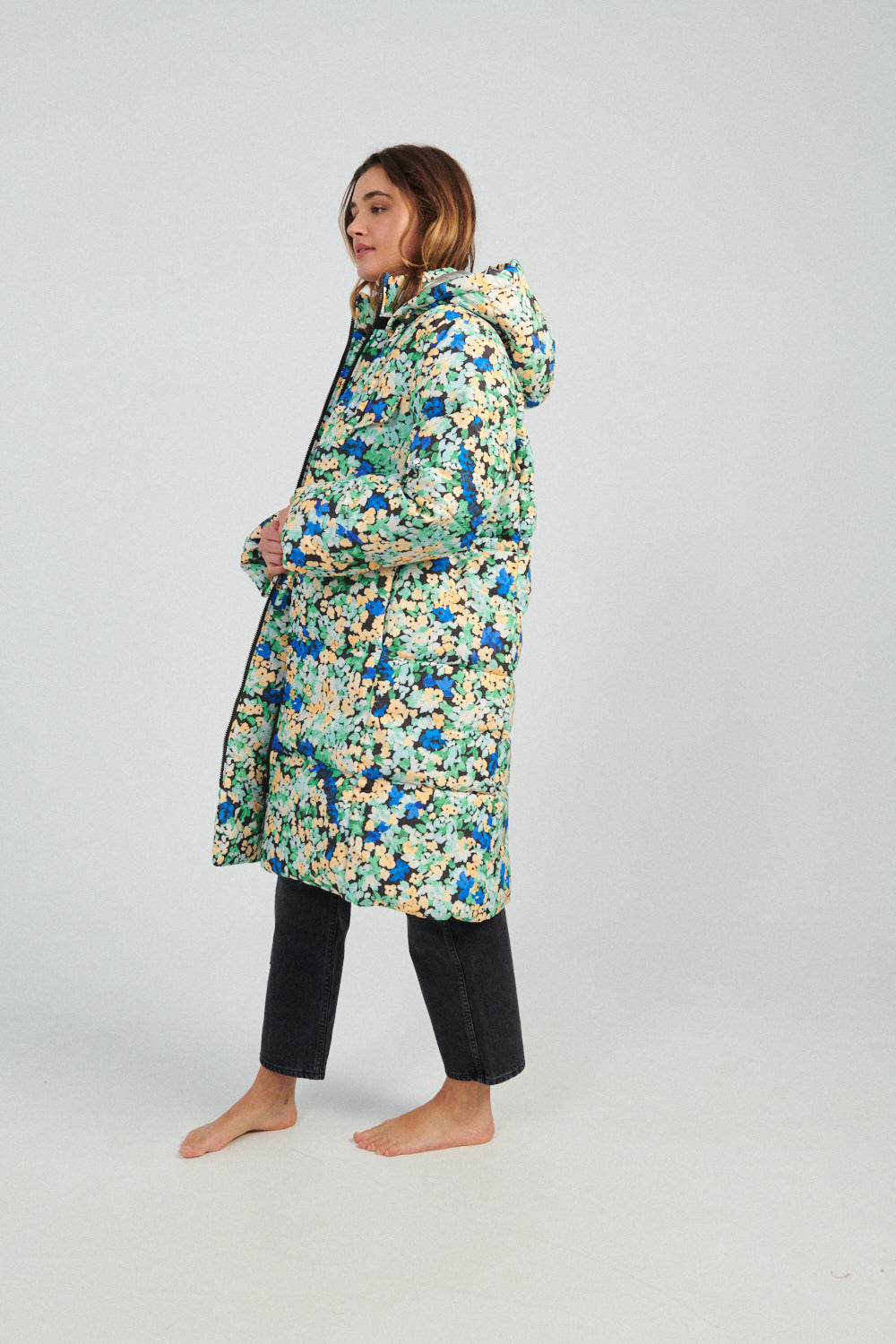 Stine Goya Oak Puffer floral abstract-Stine Goya floral puffer coat-Stine Goya floral winter coat-Idun-St. Paul