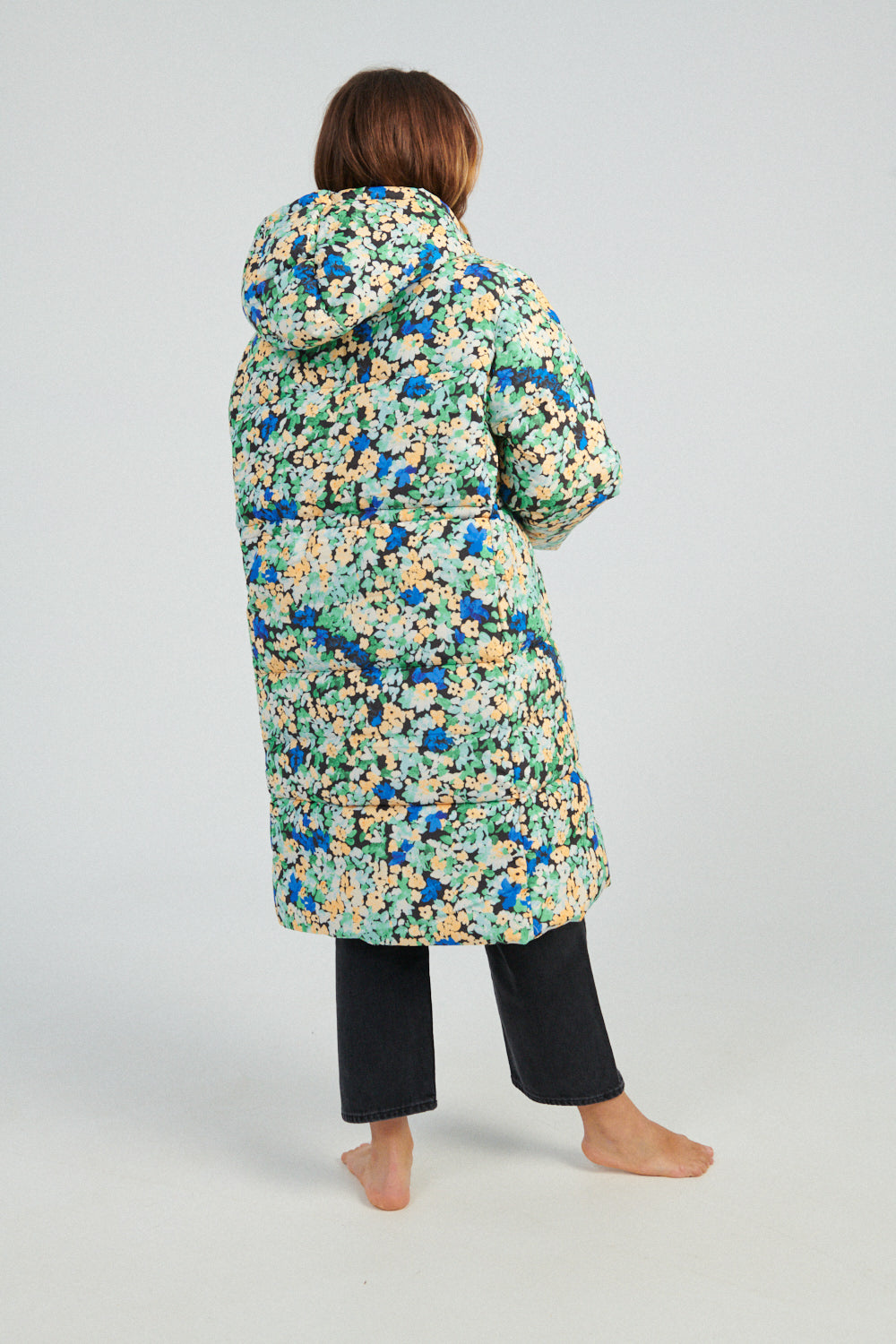 Stine Goya Oak Puffer floral abstract-Stine Goya floral puffer coat-Stine Goya floral winter coat-Idun-St. Paul