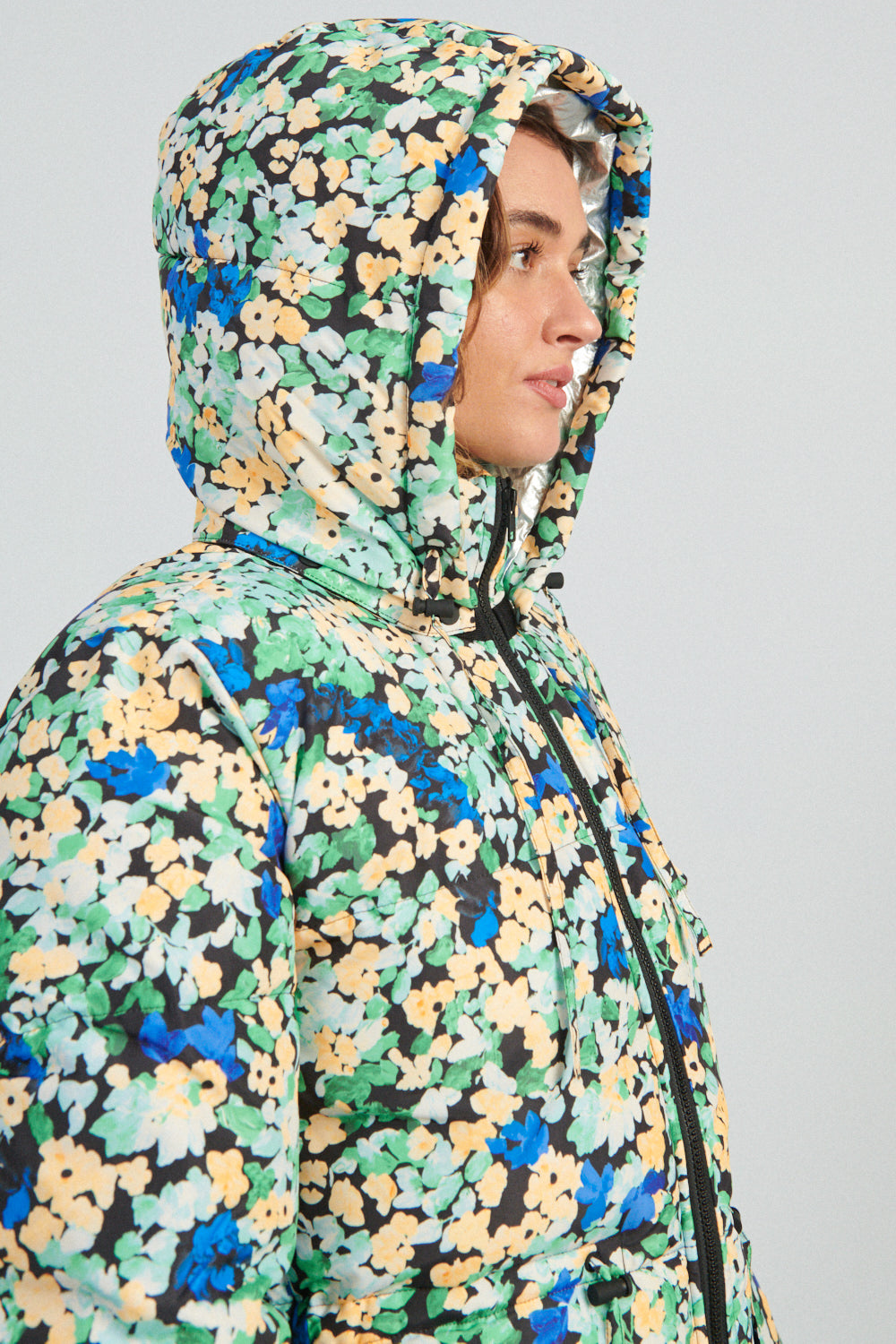 Stine Goya Oak Puffer floral abstract-Stine Goya floral puffer coat-Stine Goya floral winter coat-Idun-St. Paul