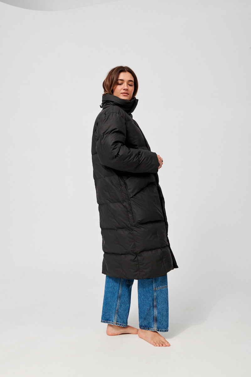 Block Puffer Coat