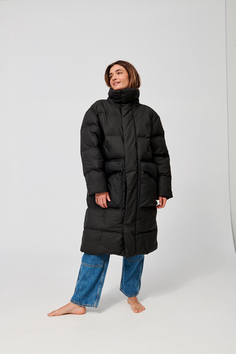 Block Puffer Coat