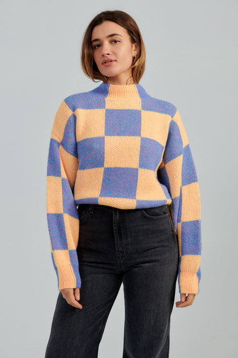 Stine Goya Adonis Sweater-Stine Goya checkered sweater-Stine Goya oversized sweater-Idun-St. Paul