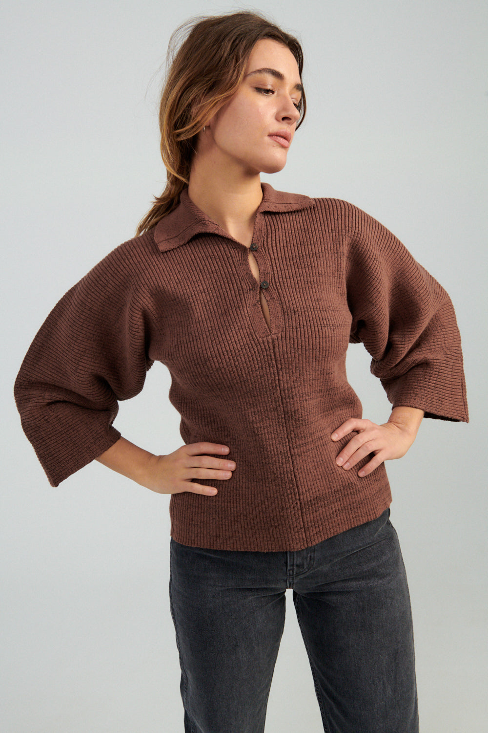 Mara Hoffman Ama Sweater brown-Idun-St. Paul