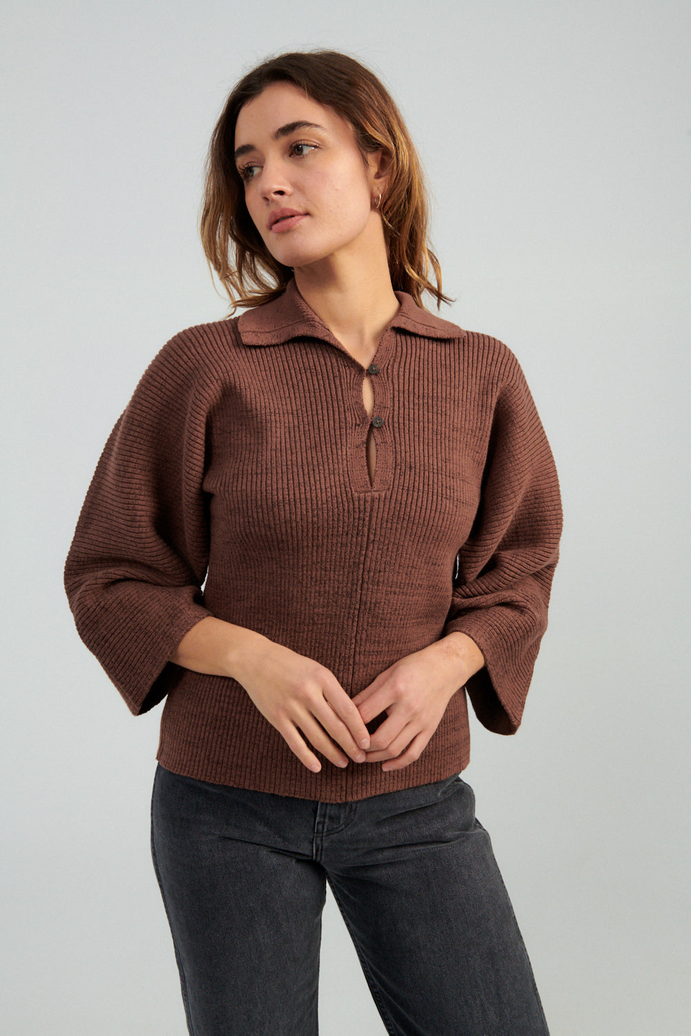 Mara Hoffman Ama Sweater brown-Idun-St. Paul