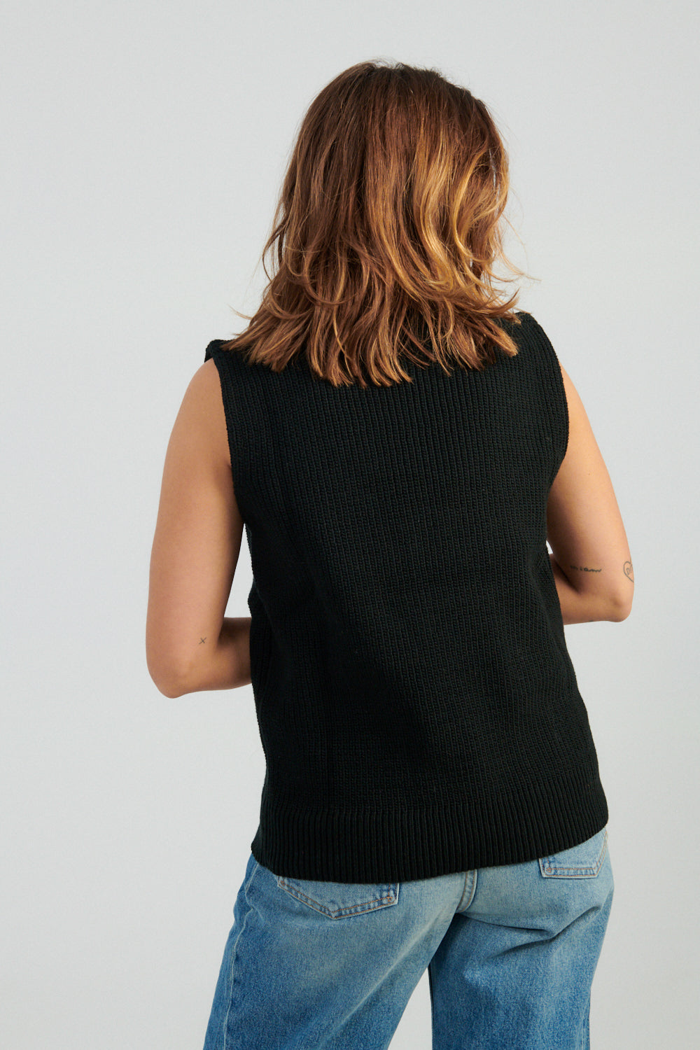 Mara Hoffman Simone Sweater black-Mara Hoffman sleeveless turtleneck tank sweater black-Idun-St. Paul