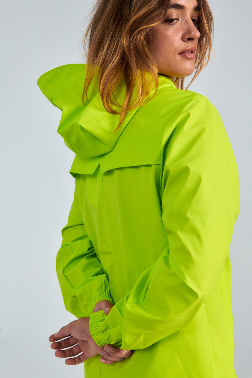 Rains Storm Breaker lime-Rains neon green rain jacket-Danish rain coat neon green-Idun-St. Paul