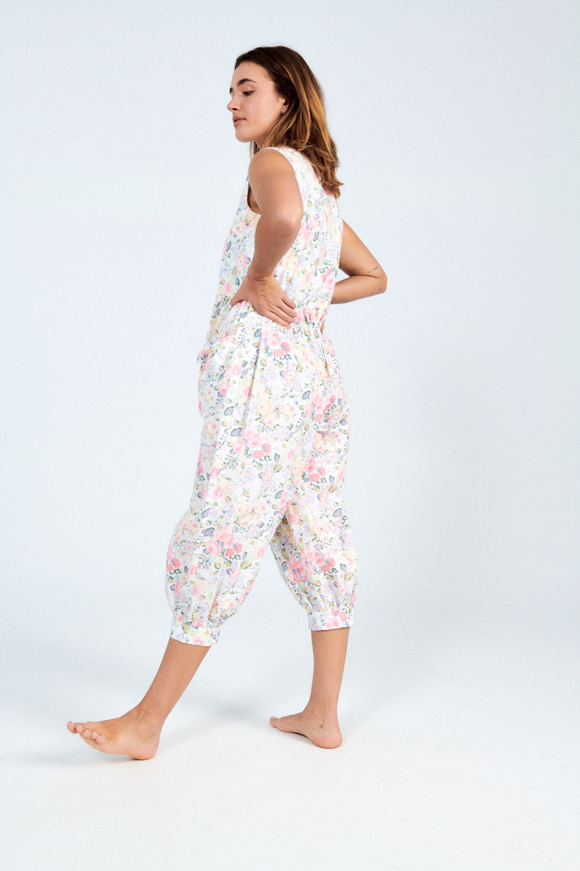 Batsheva x Laura Ashley Tie Jumpsuit-Batsheva floral jumpsuit-Laura Ashley floral jumpsuit-Idun-St. Paul