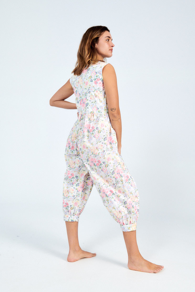 Batsheva x Laura Ashley Tie Jumpsuit-Batsheva floral jumpsuit-Laura Ashley floral jumpsuit-Idun-St. Paul