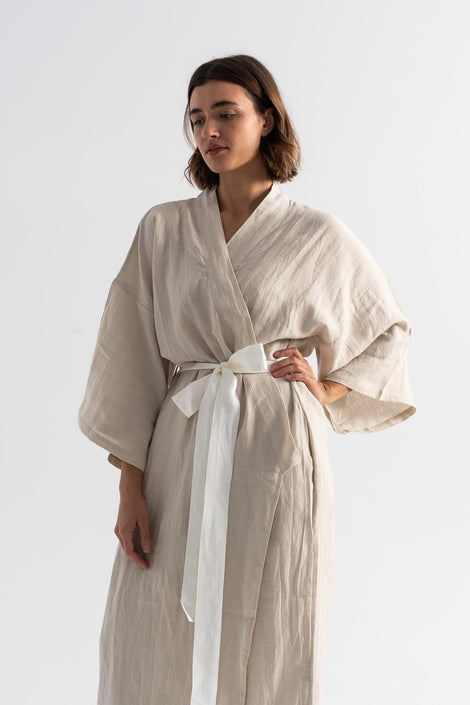 Deiji Studios-Deiji Studio The 02 Robe-oatmeal robe-linen robe-Deiji Studios robe-Idun-St. Paul