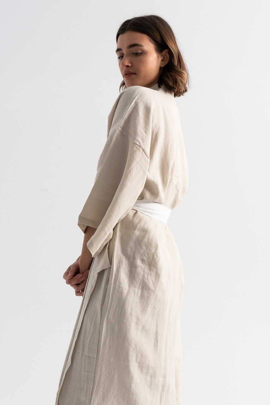 Deiji Studios-Deiji Studio The 02 Robe-oatmeal robe-linen robe-Deiji Studios robe-Idun-St. Paul